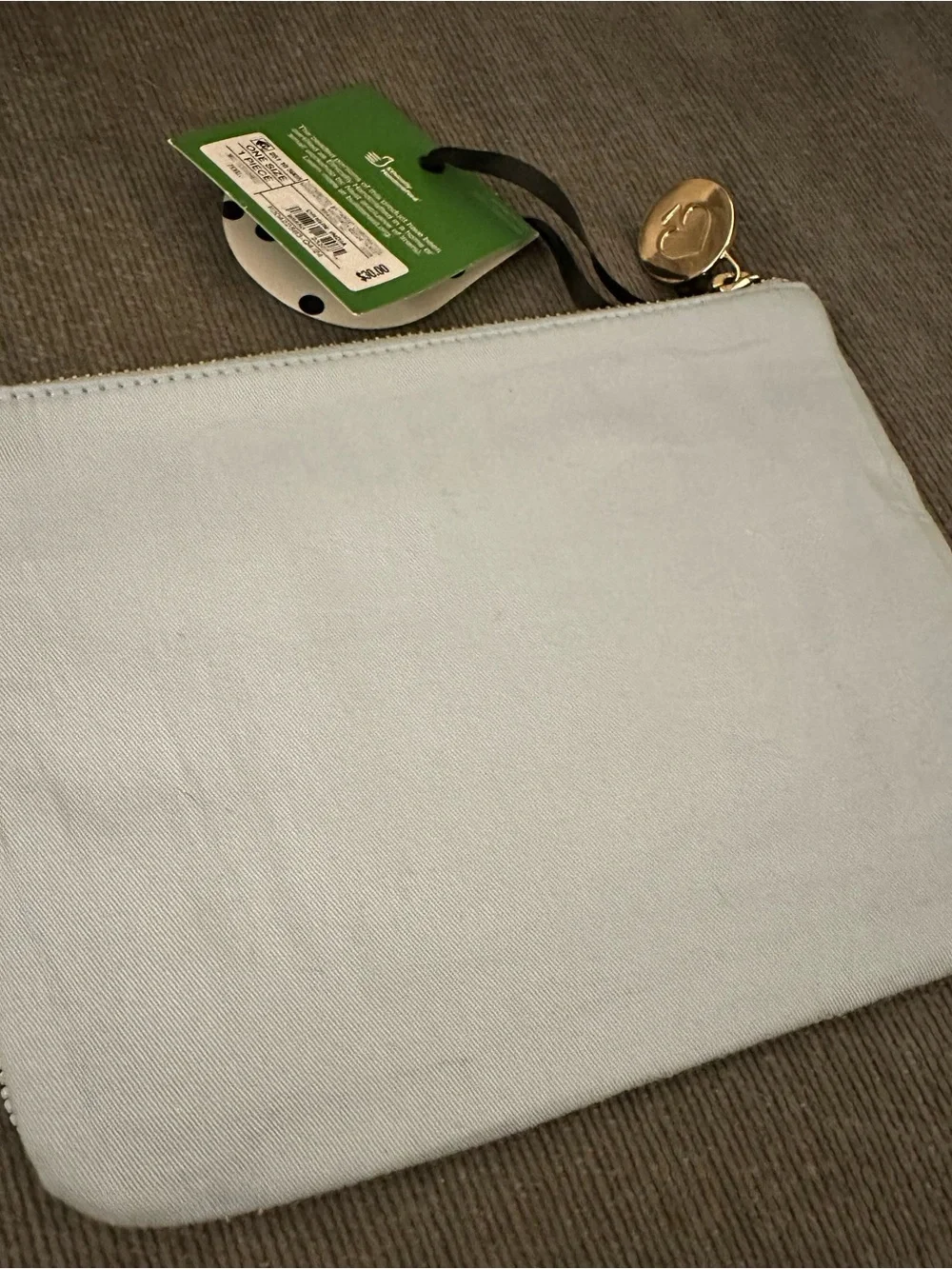 kate spade x target Beaded Pouch with Green 'LIFE OF THE PARTY'